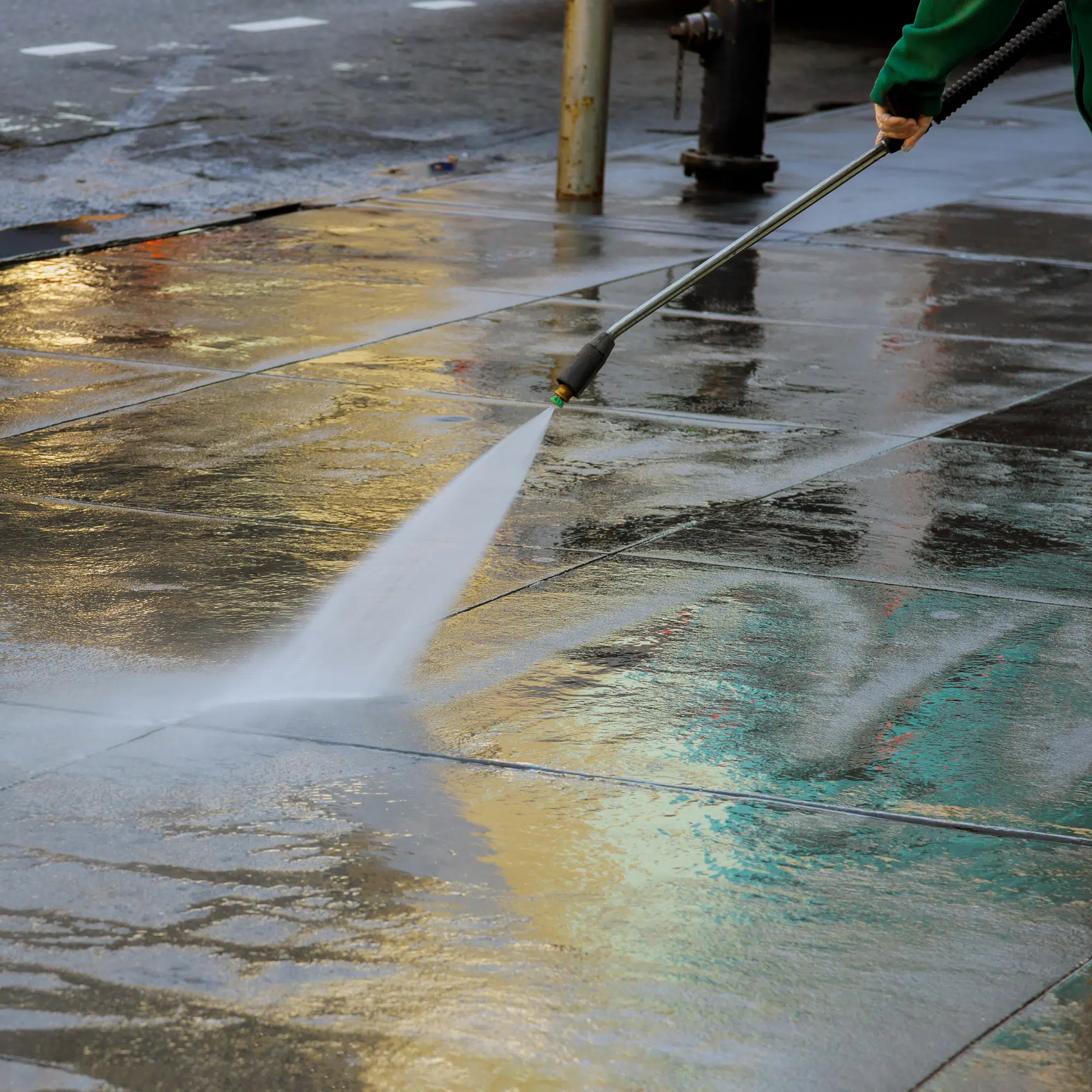 strumień wody pod ciśnieniem