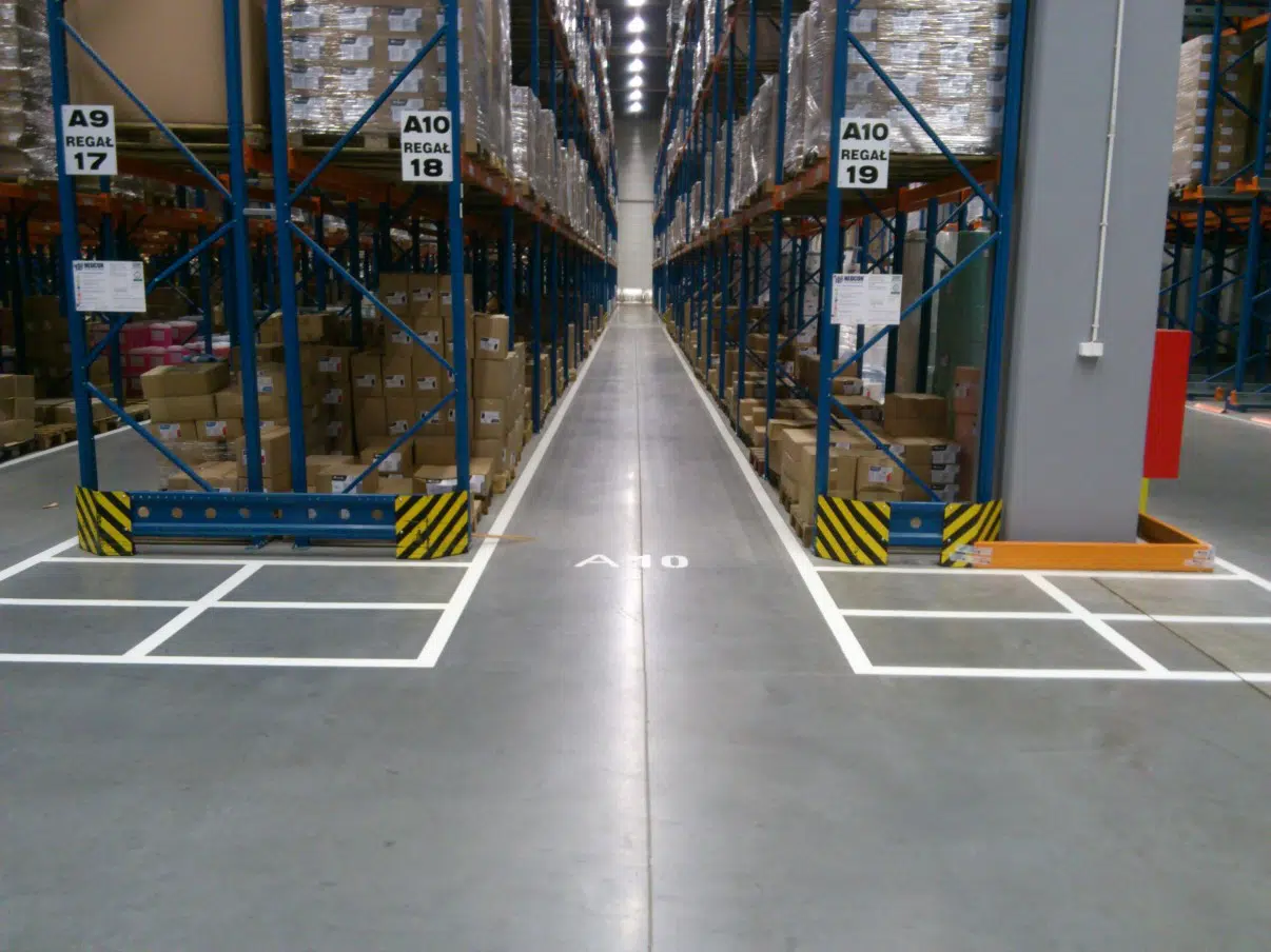 Oznakowanie poziome - oznakowanie magazynów