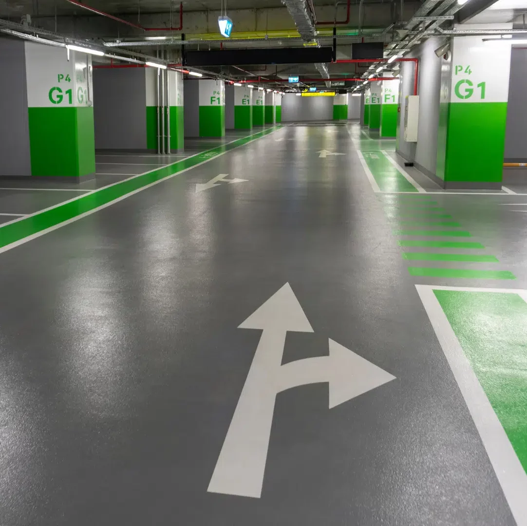 oznakowanie w garażach